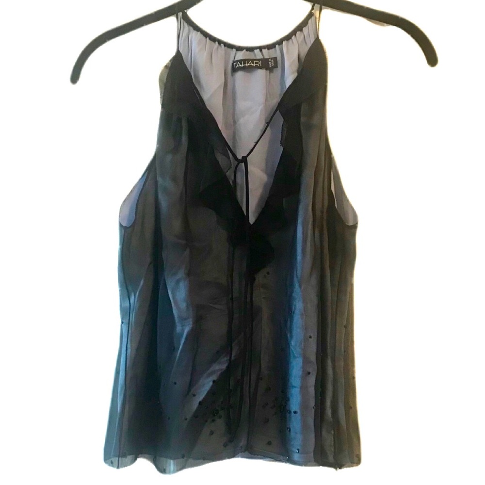 Tahari 100% silk top